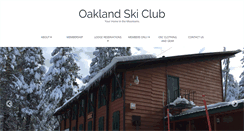 Desktop Screenshot of oaklandskiclub.com