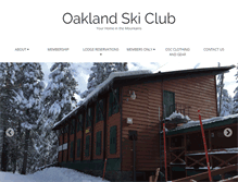 Tablet Screenshot of oaklandskiclub.com